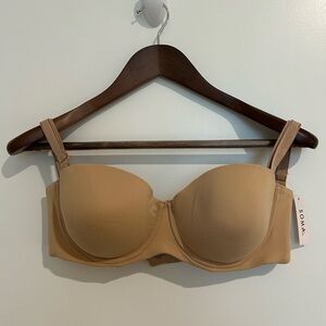 NWT Soma Embraceable Strapless Bra 38C - Nude